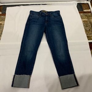 Joe’s boyfriend slim ankle dark blue jeans